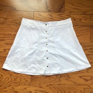 Sexy white satin skirt one size XL s m adjustable